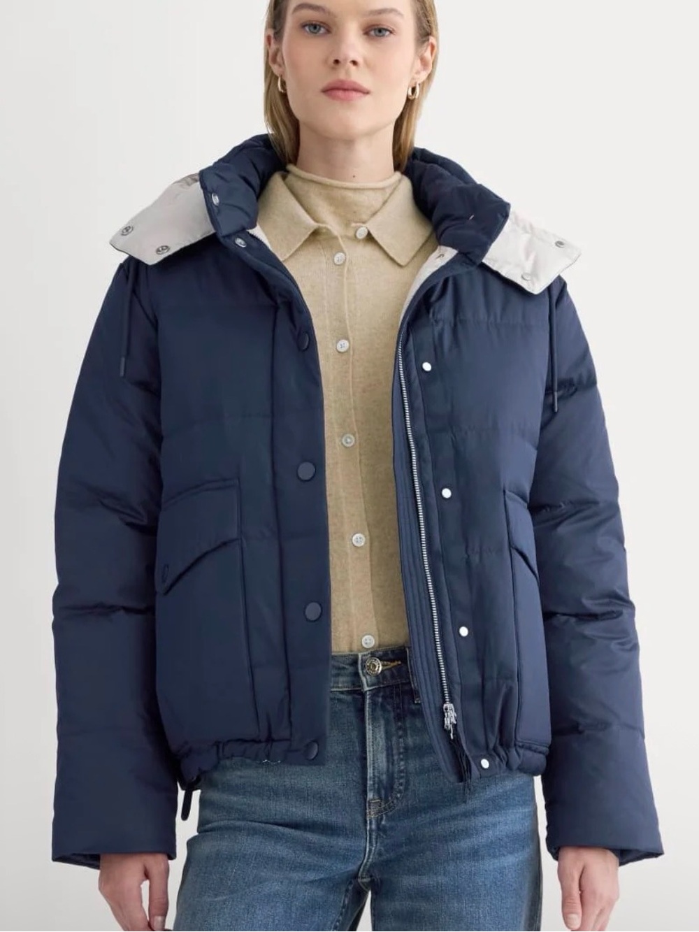 Everlane The Everpuff Jacket Navy
